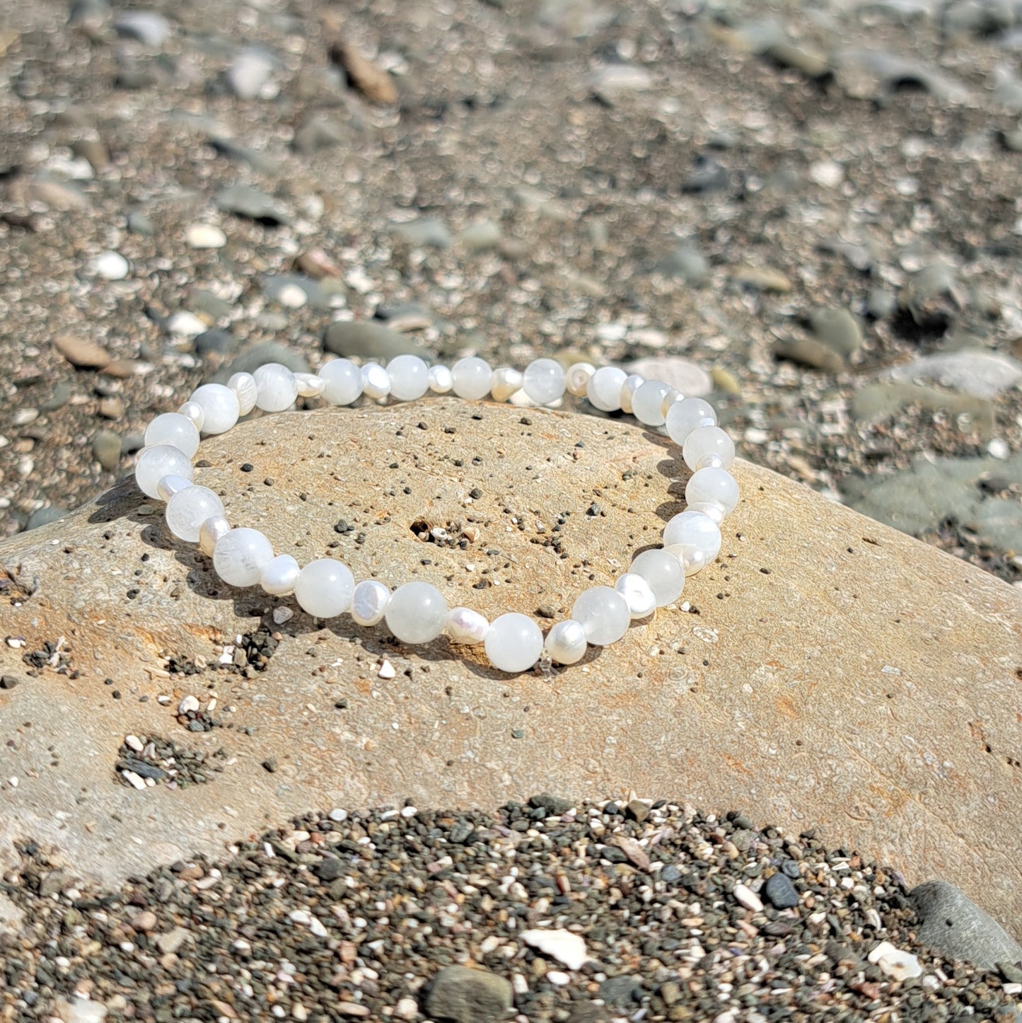 Moonstone & Pearl Anklet (Limited Edition)